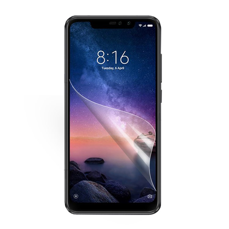 ฟิล์มกันรอย Xiaomi Redmi Note 6 Pro Ultra Clear HD ป้องกันความเสียหายจากรอยขีดข่วน(ไม่เต็มจอ)