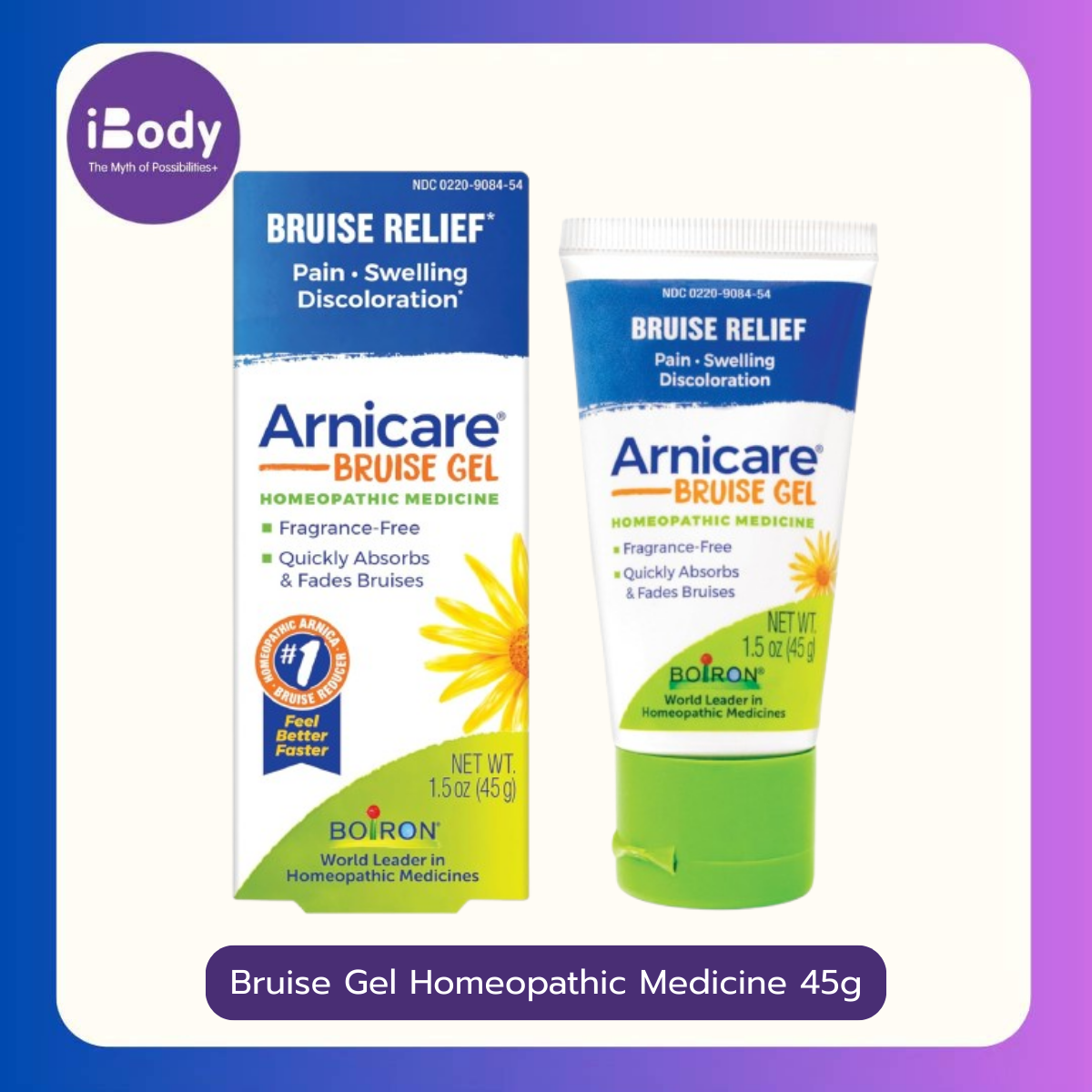 80% Sale!!!EXP.12/24 Boiron® Arnicare Bruise Homeopathic Medicine ช่วยบรรเทาอาการปวด