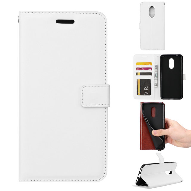 เคส OnePlus 6 #เคสฝาพับแบบกระเป๋าสตางค์หนัง PU ผิวหนังม้า Crazy Horse