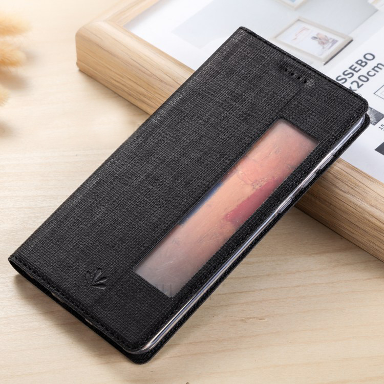 เคส Huawei Mate 9 Pro #เคสหนัง VILI DMX Cross Texture ฝาพับมีช่องวิวด้านข้าง