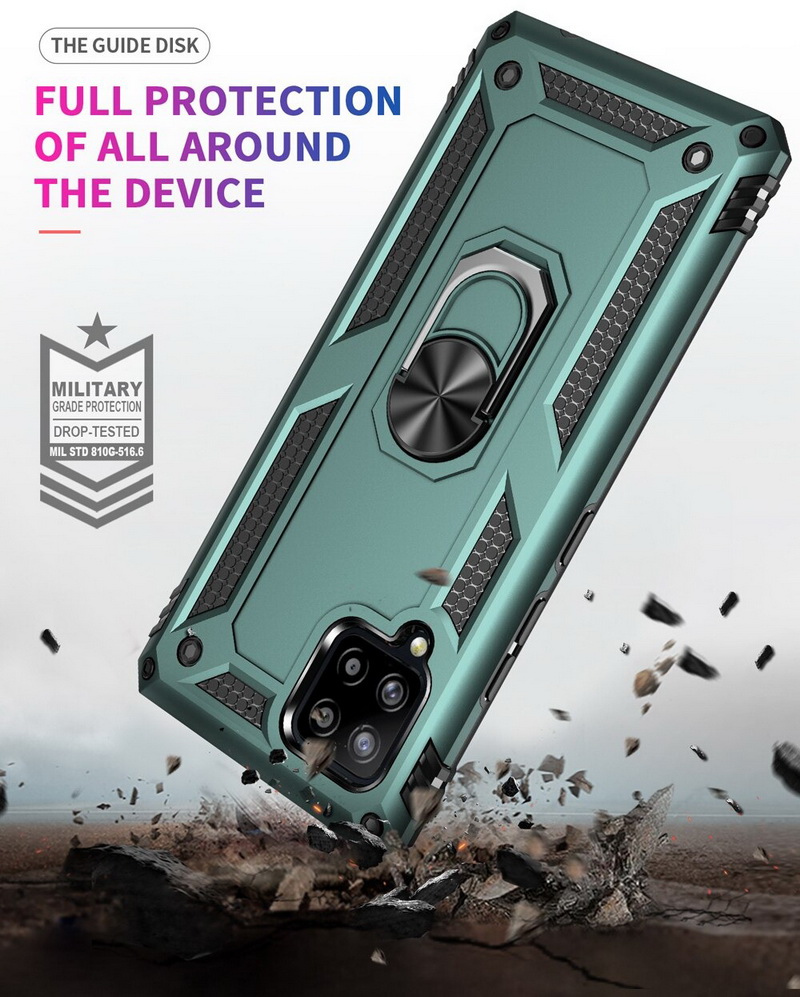 เคส Samsung Galaxy A42 5G #เคสฝาหลัง Hybrid TPU+PC มีแหวนสวมนิ้ว