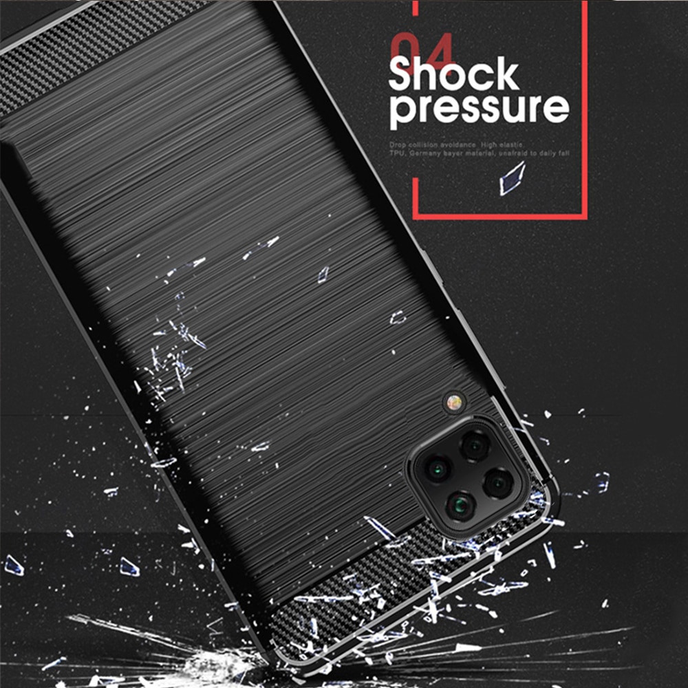 เคส Samsung Galaxy M53 5G#เคสคาร์บอนไฟเบอร์ ผิวขัดแปรง Brushered TPU Back Case