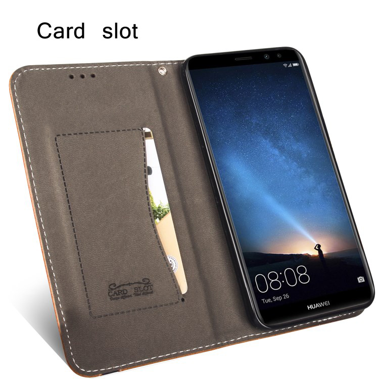 เคส Huawei nova 2i #เคสฝาพับหนัง PU สไตล์กระเป๋าสตางค์ Business Style Auto-absorbed PU Leather