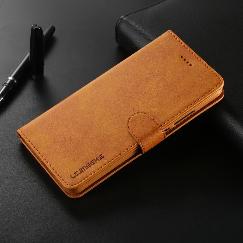 Case Samsung Galaxy Note 10 Plus #เคสฝาพับหนัง PU LC.IMEEKE คุณภาพดีสไตล์กระเป๋าสตางค์พร้อมช่องใส่การ์ด