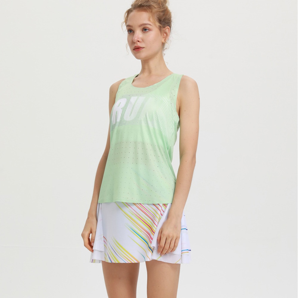 เสื้อกล้ามผู้หญิง คอกลมไร้รอยต่อ น้ำหนักเบา ใส่สบาย ใยผ้าคุณภาพสูงคล้าย aero swift (S18)