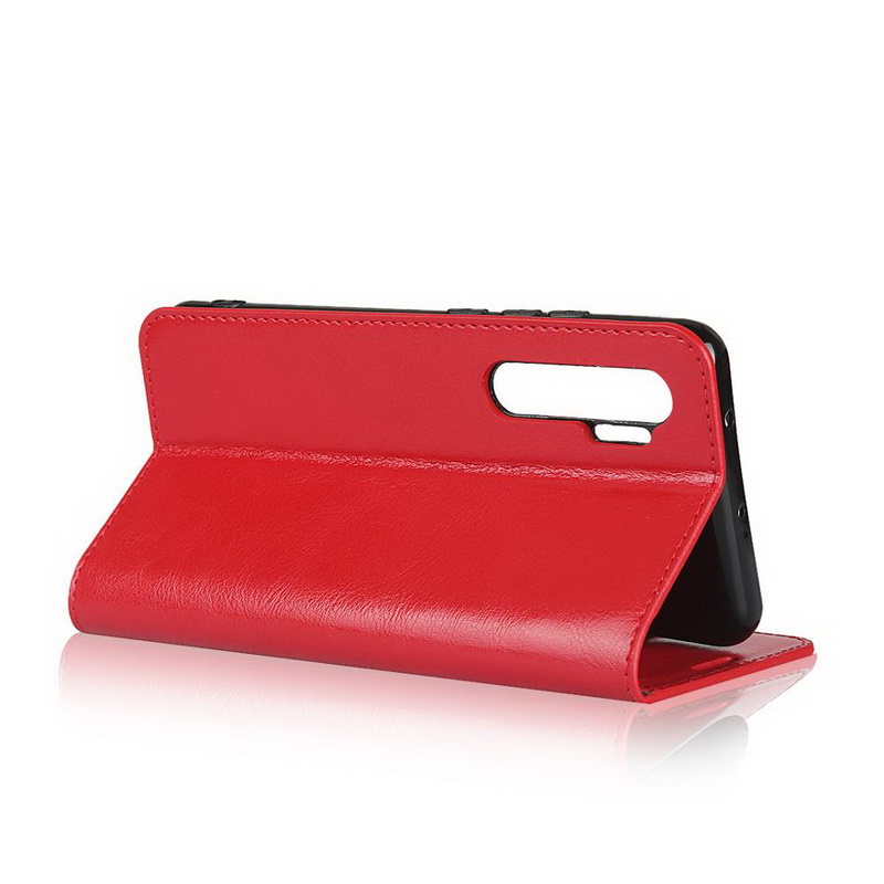 Case Xiaomi Mi Note 10 Lite #เคสฝาพับแบบกระเป๋าสตางค์คุณภาพดี Crazy Horse Genuine Leather Cover