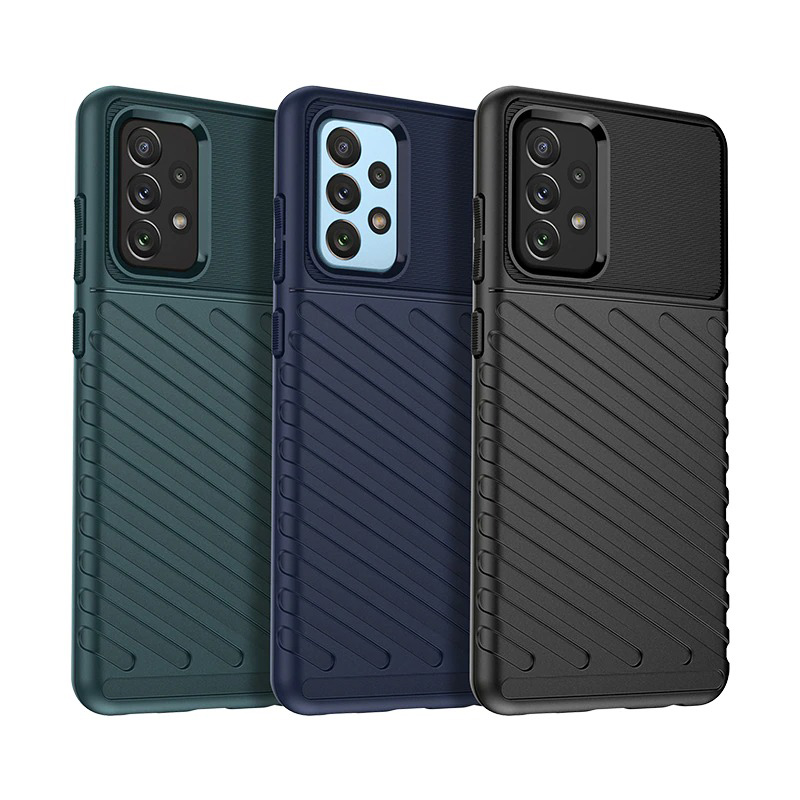 เคส Samsung Galaxy A53 5G #เคสฝาหลัง TPU อ่อน Thunder Series Twill Texture Soft TPU