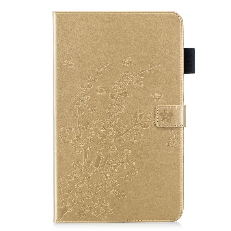 Case Samsung Galaxy Tab S4 10.5 T830 / T835 #เคสฝาพับหนัง PU พิมพ์ลาย Imprinted Plum Blossom PU Leather Cover