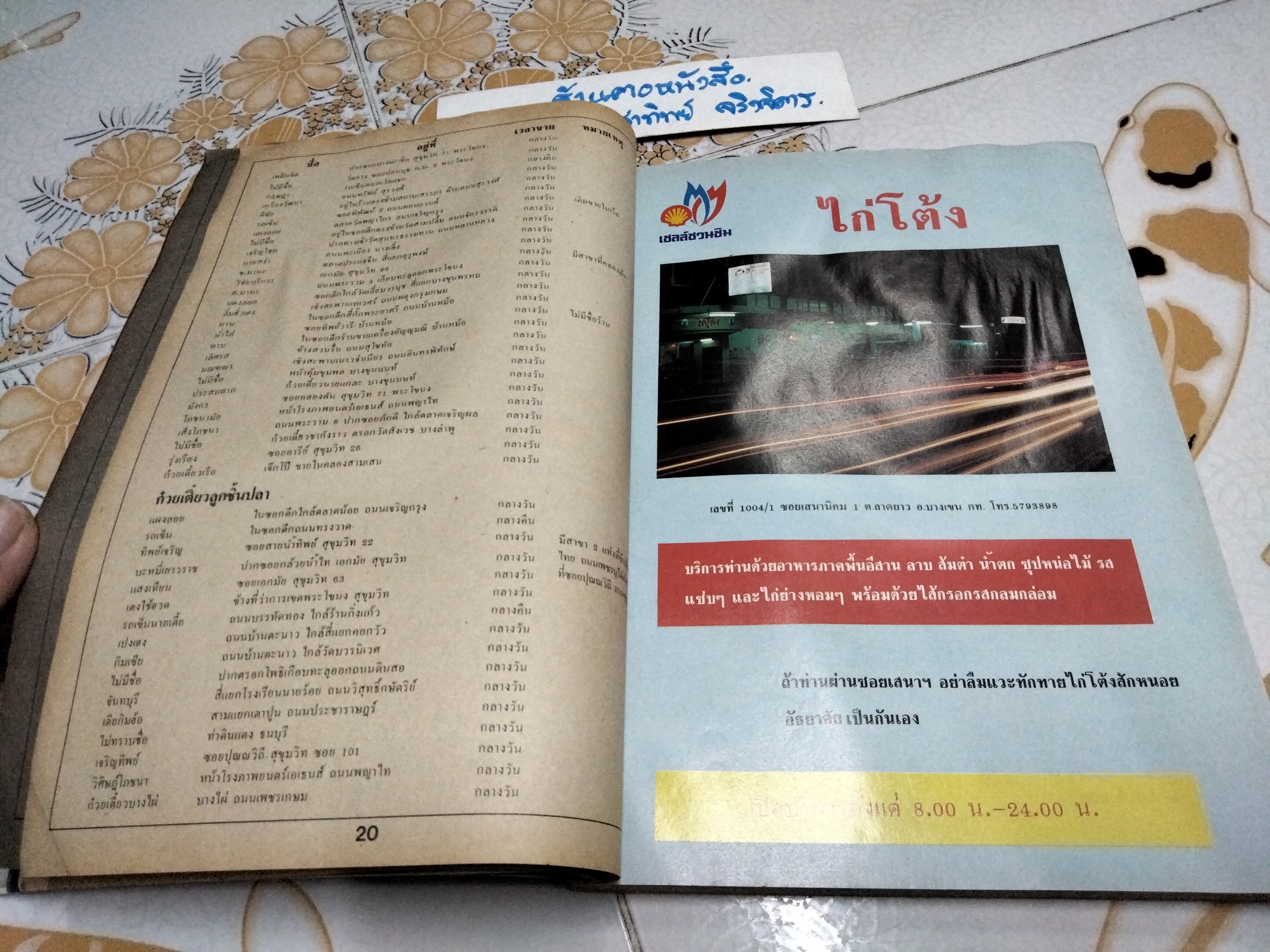 เชลล์ชวนชิม 20 ปี - ม.ร.ว.ถนัดศรี สวัสดิวัตน์ **สินค้าหมด**