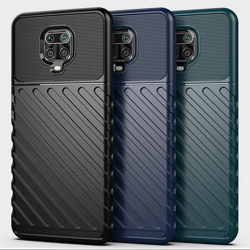 เคส Redmi Note 9 Pro/Redmi Note 9S #เคสฝาหลัง TPU อ่อน Thunder Series Twill Texture Soft TPU