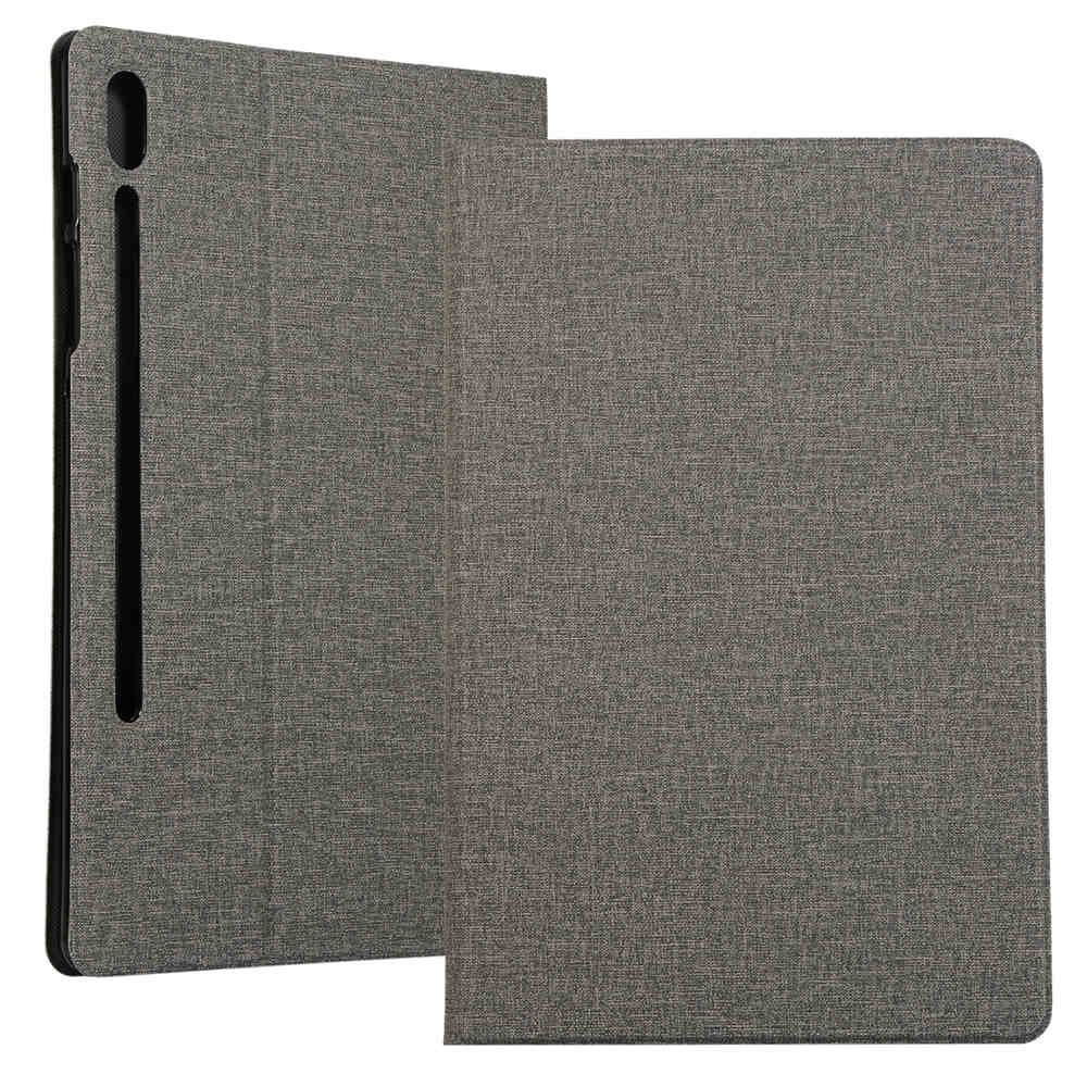 Case SamsungGalaxy Tab S7 FE 12.4"(T730,T736) #เคสฝาพับผิวเคลือบ Cloth Coated Leather Stand Flip