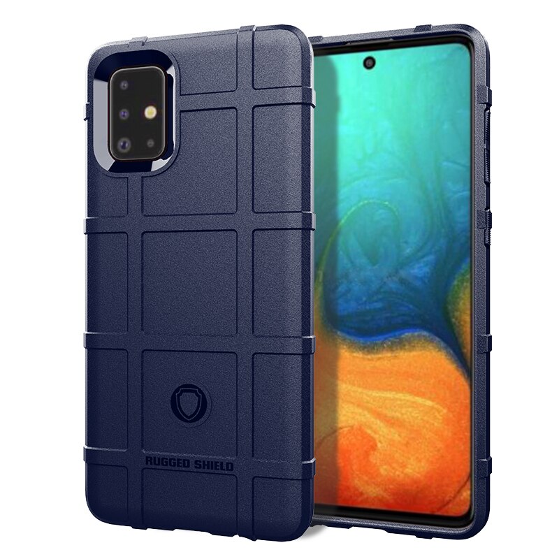 Case Samsung Galaxy A51 #เคสฝาหลัง Rugged Shield Series Soft Silicone Shock Absorption Matte กันกระแทก