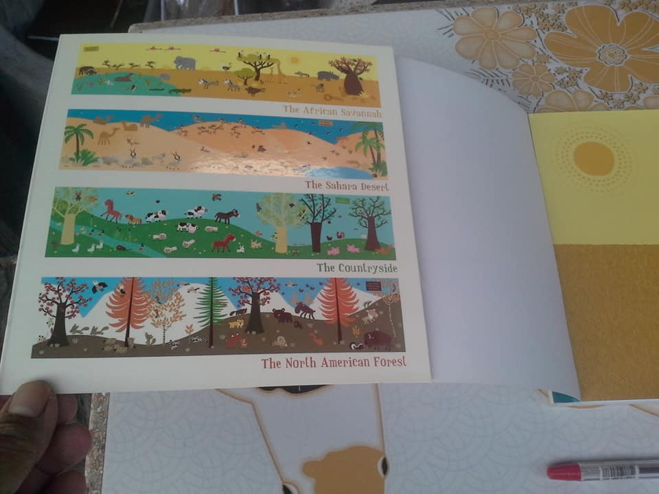 All Around the World - Animal Kingdom By Geraldine Cosneau (Sticker Books) **สินค้าหมด**