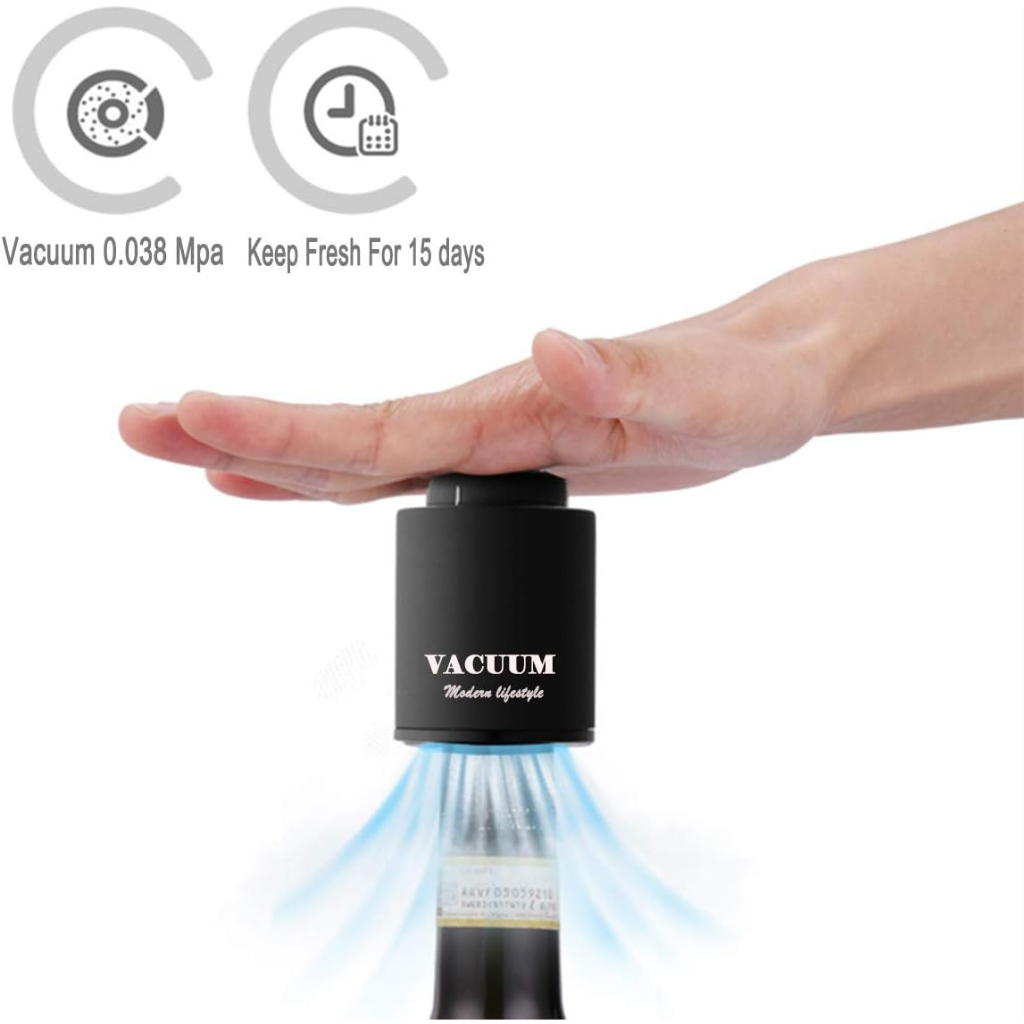 (Sunwuun) Wine Bottle Stoppers Vacuum Sealer 2 Pack จุกขวดไวน์ จุกไวน์สูญญากาศ แบบใช้ซ้ำได้