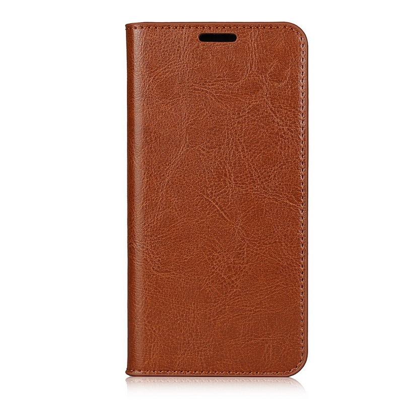Case Samsung Galaxy S21 FE 5G #เคสฝาพับหนังแท้แบบกระเป๋าสตางค์คุณภาพดี Crazy Horse Genuine Leather Cover