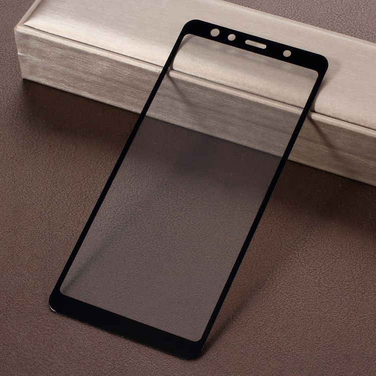 ฟิล์มกระจก Samsung Galaxy A7 (2018) แบบเต็มจอ Full Covering Silk Printing Tempered Glass