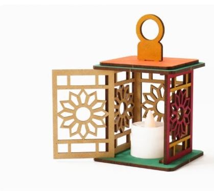 ตะเกียงสำหรับตกแต่งแบบเกาหลี ลายดอกบัว 한국 장식 등불 Korean Decorative Lantern ไว้ตั้งโชว์ ประดับห้องนอน ห้องทำงาน ห้องรับแขก (แบบที่ 1)