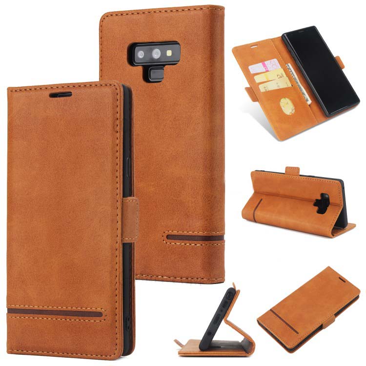 Case Samsung Galaxy Note 9 N960 #เคสฝาพับหนัง PU มีช่องใส่บัตร Business Style Protective Shell