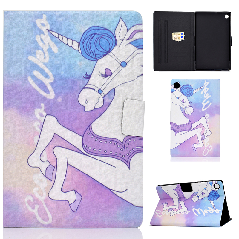 เคส Huawei MatePad T8 8 นิ้ว #เคสฝาพับพิมพ์ลายหนัง PU พร้อมที่เก็บการ์ด Pattern Printing PU Leather Tablet Stand Case with Card Storage