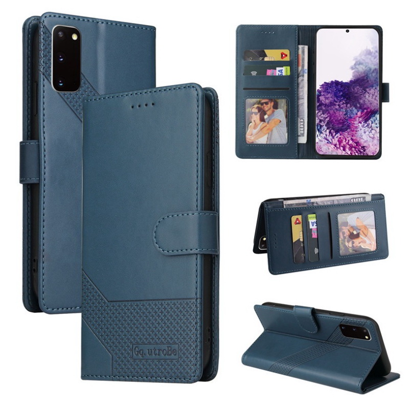 เคส Samsung Galaxy A03s#เคสฝาพับหนัง PU สไตล์กระเป๋าสตางค์พร้อมช่องใส่การ์ด Luxury Flip Stand Card PU Leather Phone Wallet Cover Case