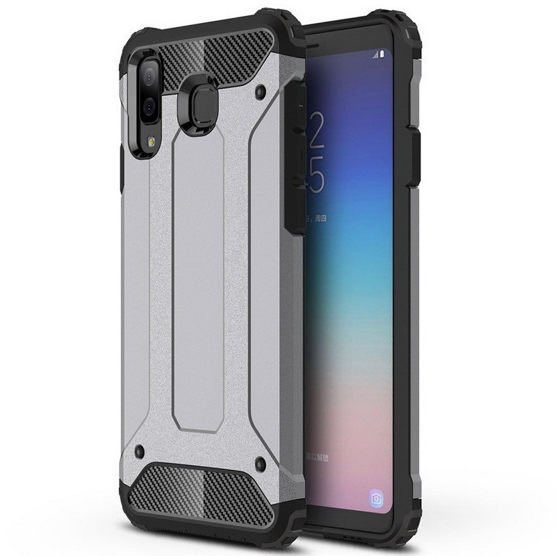 Case Samsung Galaxy A8 Star #เคสฝาหลังเกราะป้องกัน ไฮบริด พลาสติก+TPU Heavy Duty Rugged Hybrid