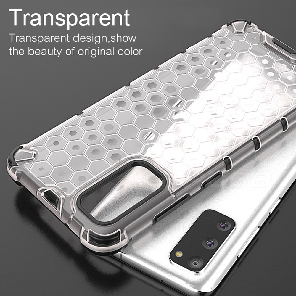 เคส Samsung Galaxy S20 #เคสฝาหลังกันกระแทก Honeycomb Shock Absorber TPU + PC + Silicone Hybrid