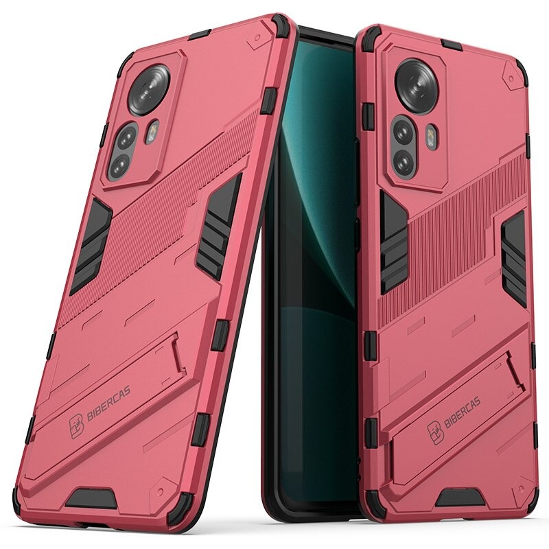 Case Xiaomi 12 Pro #เคสฝาหลังพลาสติก ไฮบริด TPU + Kickstand