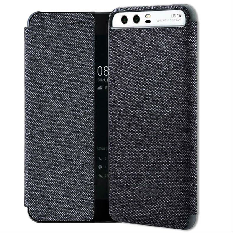 เคส Huawei P10 Plus เคสฝาพับ TPU OEM HUAWEI Side Window Smart Leather