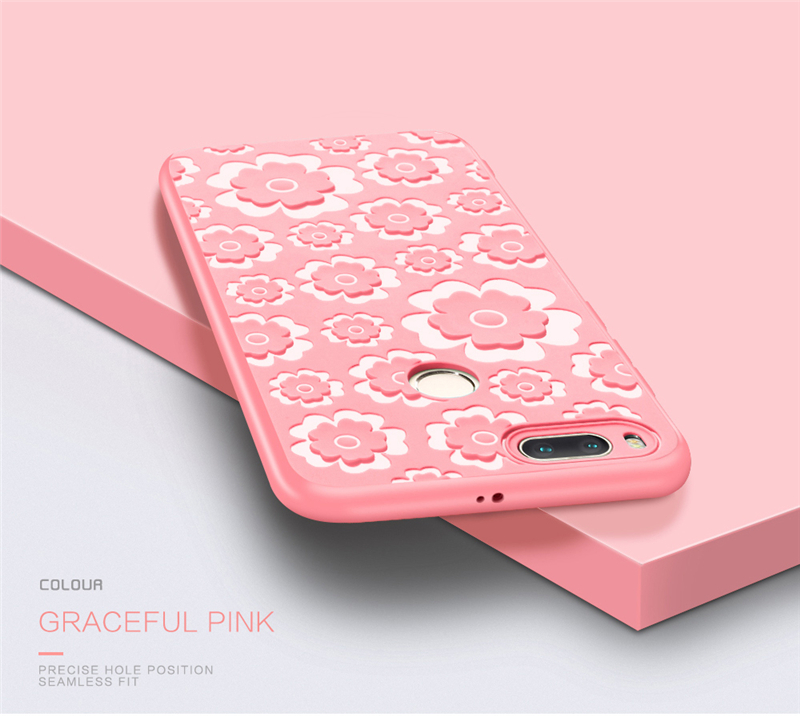 เคส Xiaomi Mi A1 5X #เคสฝาหลังนิ่มลายดอกไม้ 3D Soft TPU Shell สีสันสวยงาม
