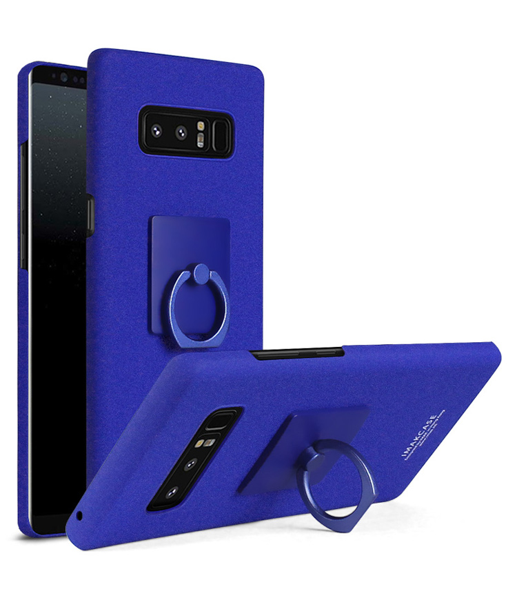 Case Samsung Galaxy Note 8 #เคสฝาหลัง IMAK Kickstand Matte Hard Case มีแหวนสวมนิ้วคุณภาพดีราคาถูก