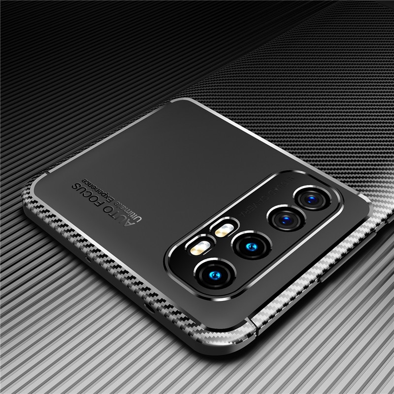 Case Xiaomi Mi Note 10 Lite #เคสฝาหลังนิ่ม Carbon Fiber Anti-drop TPU Protection