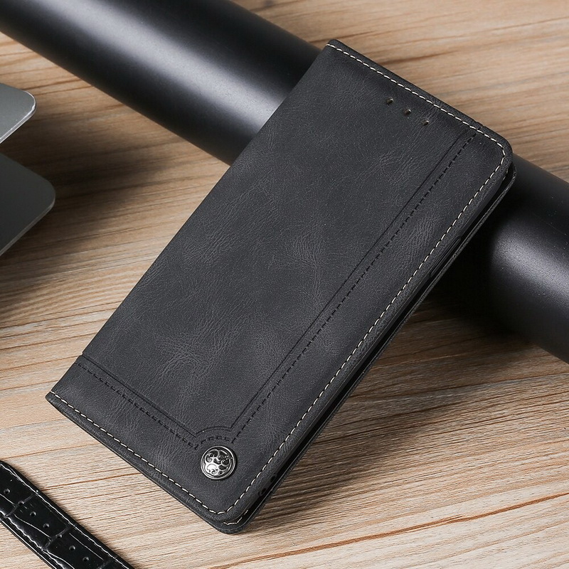 เคส Xiaomi Mi 11 Lite#เคสฝาพับปกหนังสไตล์วินเทจดูดซับอัตโนมัติแบบกระเป๋าสตางค์