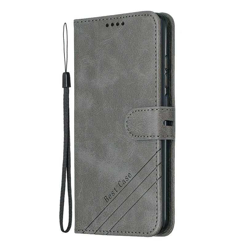 เคส Huawei Y7 2019 #เคสแบบฝาพับสไตล์กระเป๋าสตางค์หนัง PU มีสายคล้องมือ