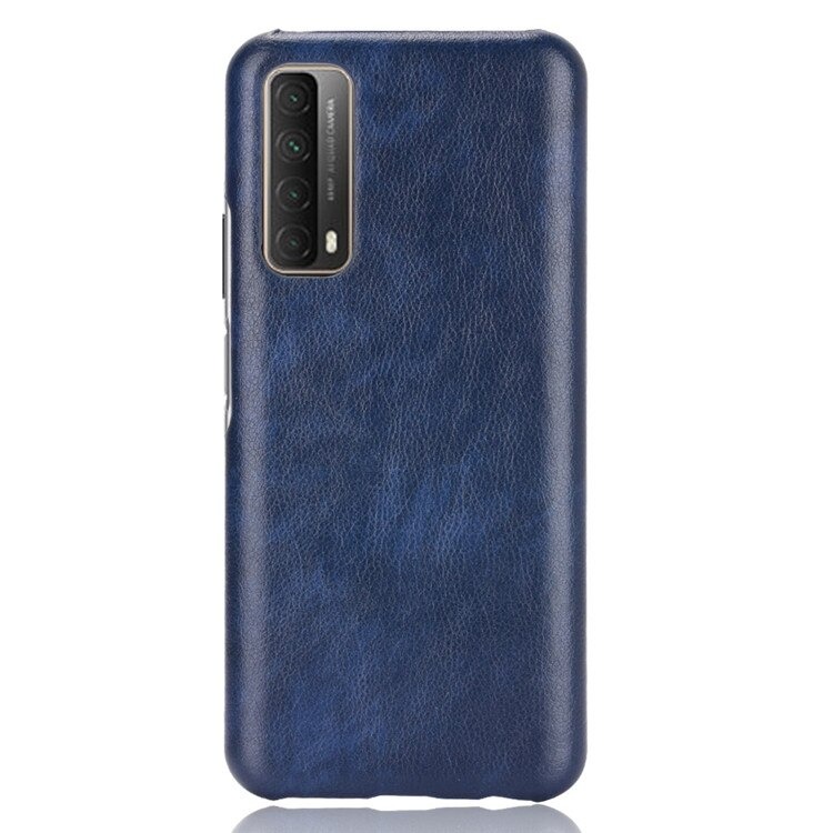 เคส Huawei Y7a #เคสฝาหลังพลาสติกแข็งเคลือบหนัง PU ลายผิวลิ้นจี่ Litchi Skin Leather Coated