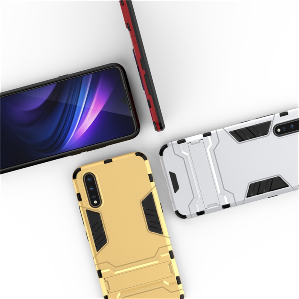 Case Vivo S1 #เคสฝาหลังพลาสติก ไฮบริด TPU + Kickstand