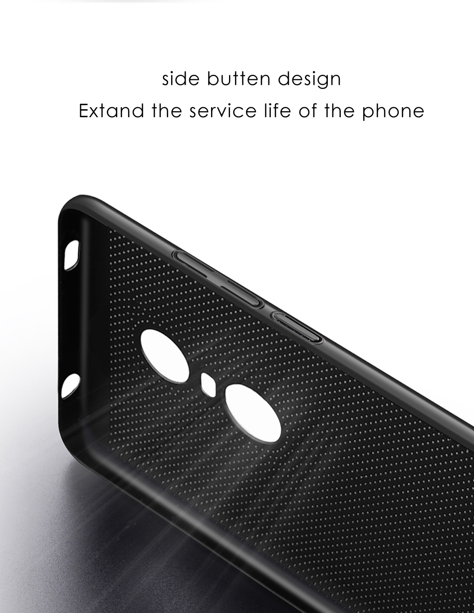เคส Xiaomi Redmi 5 #เคสฝาหลังพลาสติกรูตะแกรงช่วยระบายความร้อน Hollow Mesh PC Shell
