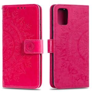 Case Huawei P40 #เคสฝาพับหนัง PU ปั้มลาย Imprint Mandala Flower