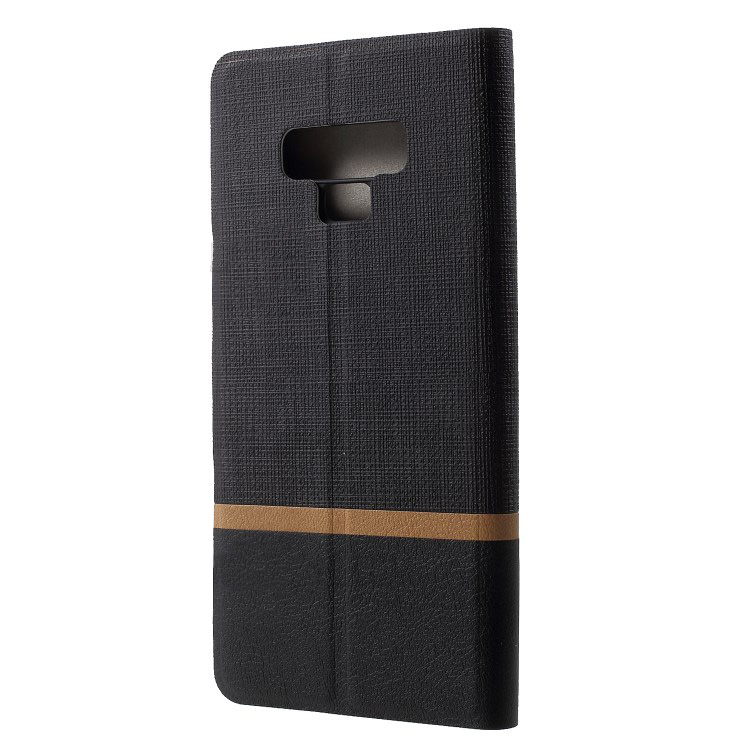 Case Samsung Galaxy Note 9 #เคสฝาพับหนัง PU Contrast Color ปกเสริมด้วยแผ่นเหล็กคุณภาพดี
