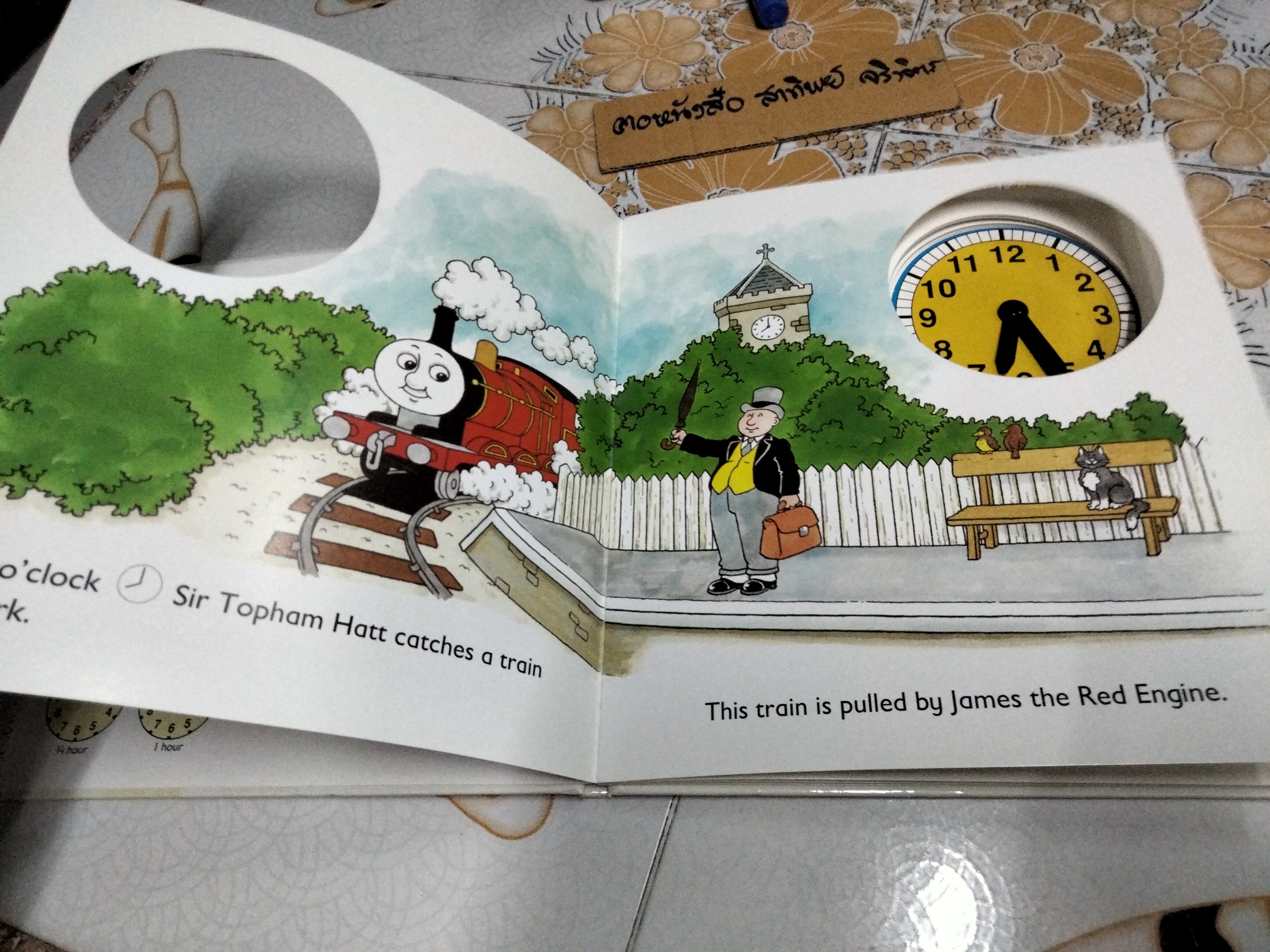 TELL THE TIME WITH THOMAS CLOCK BOOK Christopher Awdry, Ken Stott, RANDOM HOUSE / BOARD BOOK