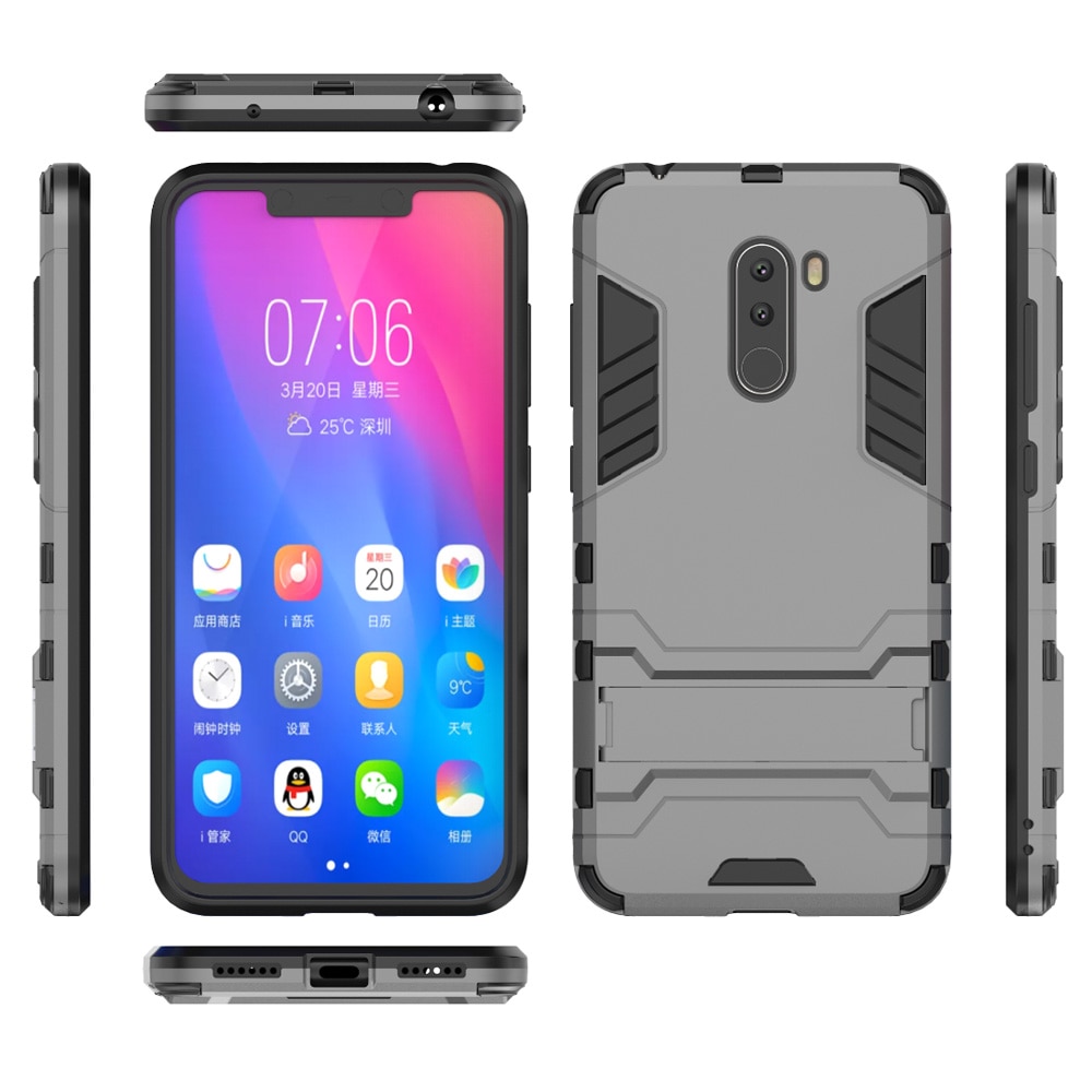 Case Xiaomi Pocophone F1 #เคสฝาหลังพลาสติก Cool Guard Plastic TPU Hybrid (สินค้าพร้อมส่ง)