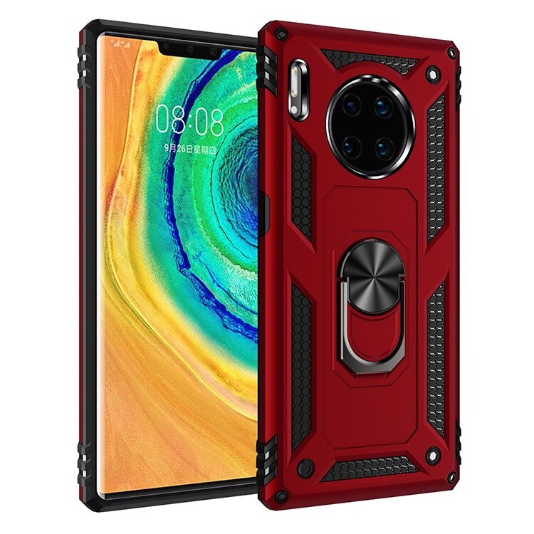 Case Huawei Mate 30 Pro #เคสฝาหลัง Hybrid TPU+PC มีแหวนสวมนิ้ว