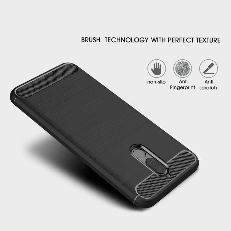 เคส Huawei nova 2i #เคสคาร์บอนไฟเบอร์ ผิวขัดแปรง Brushered TPU Back Case - สีน้ำเงินเข้ม / พร้อมส่ง