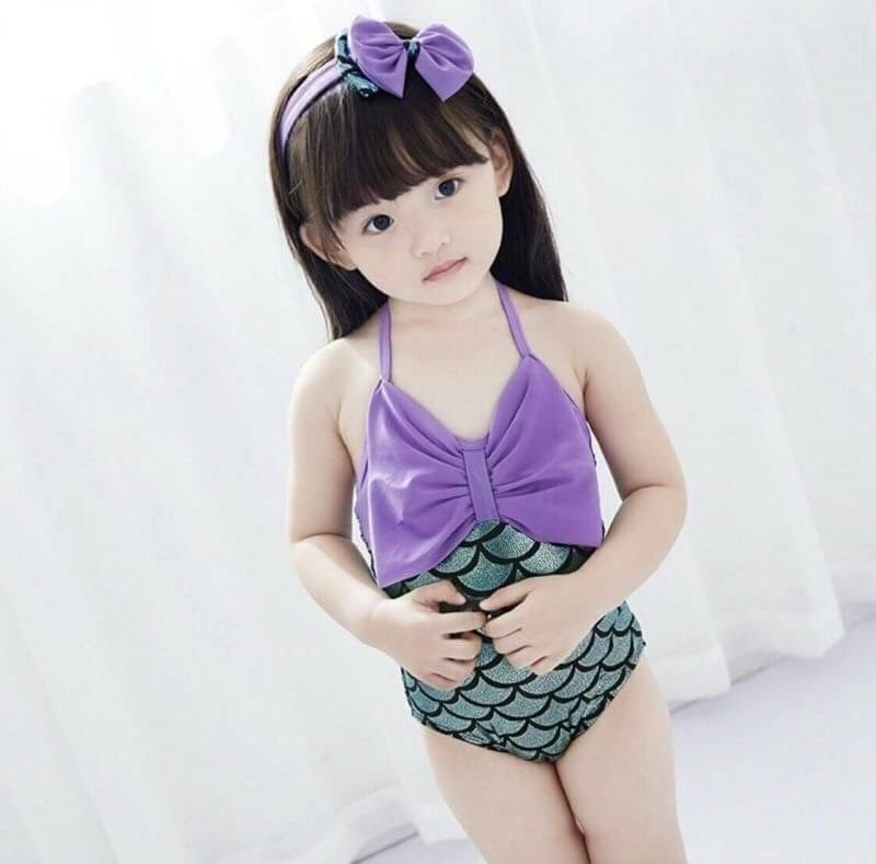 ชุดว่ายน้ำเด็ก นางเงือกวันพีซ
