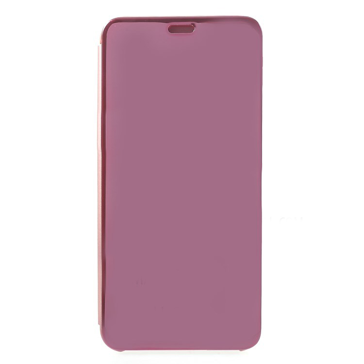 เคส Huawei nova 3 #เคสฝาพับหนัง PU ปกหน้าพลาสติกโปร่งแสงเคลือบเงา Electroplating Mirror Surface View Window