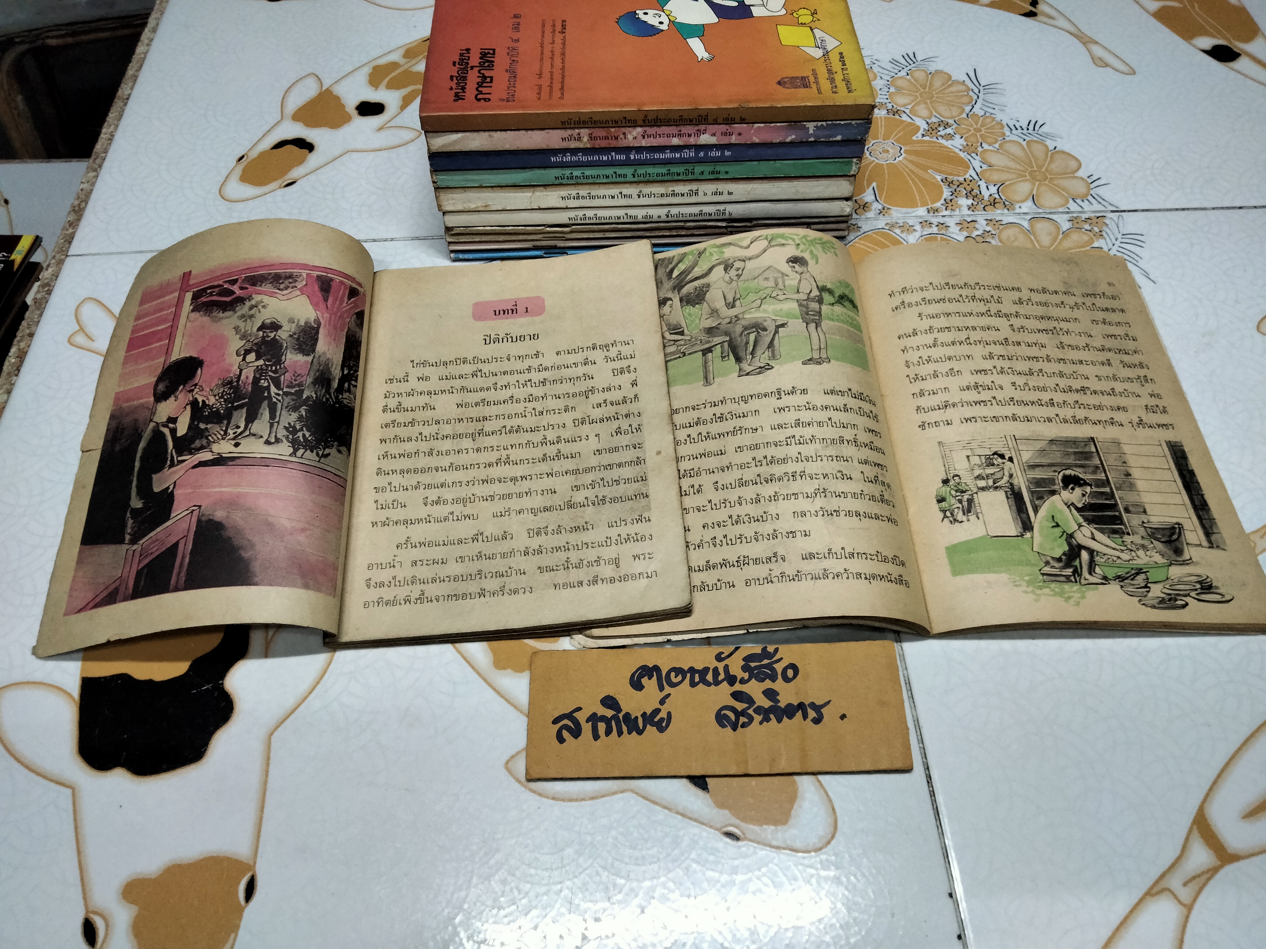 หนังสือเรียนภาษาไทย (แบบเรียน) มานี มานะ ชั้นประถมศึกษา 1-6 จำนวน 12 เล่ม