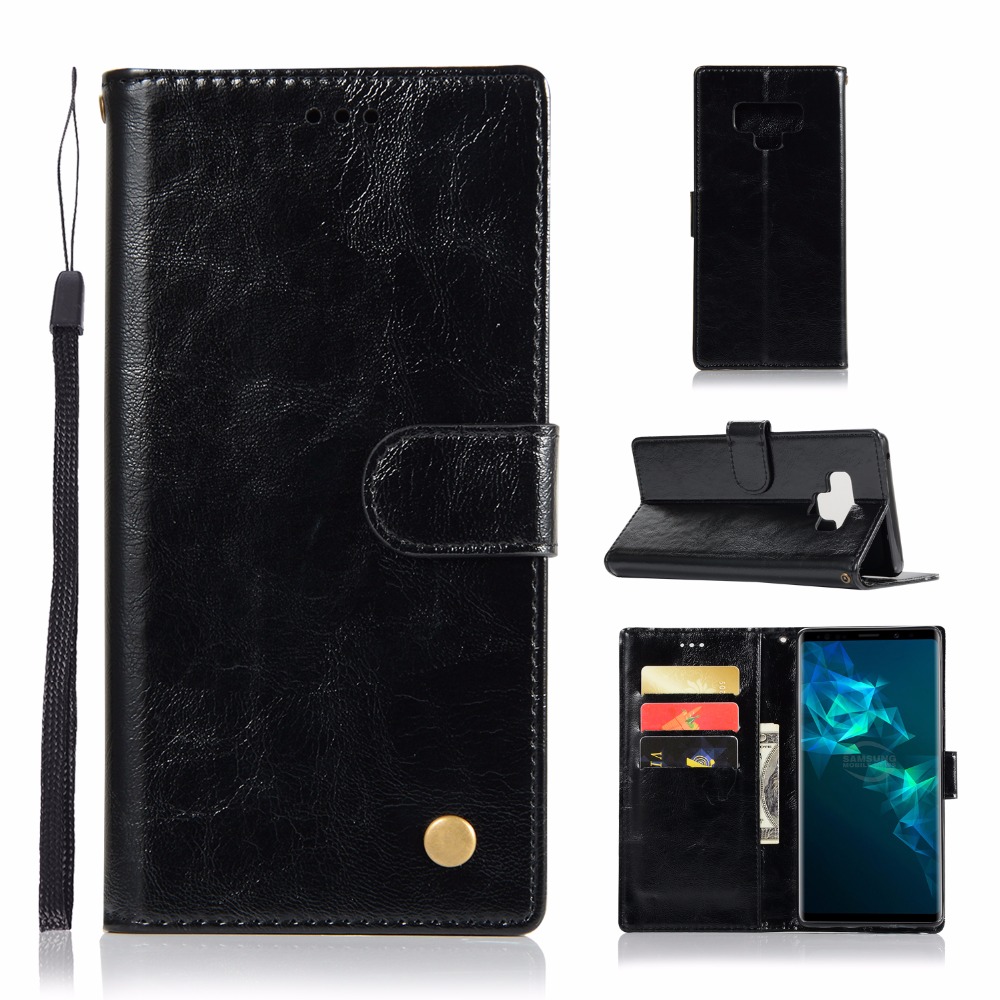 Case Samsung Galaxy Note 9 #เคสฝาพับเกรดพรีเมี่ยมแบบกระเป๋าสตางค์ หนัง PU Vintage
