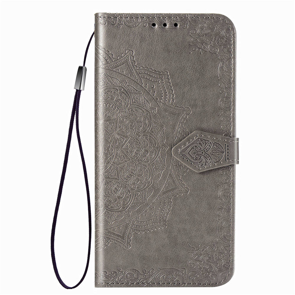 เคส Samsung Galaxy Note 20 #เคสฝาพับหนัง PU ผิวลายนูน Embossed Mandala Flower Leather Wallet