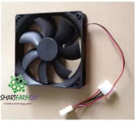 พัดลมระบายอากาศ 12VDC CASE PC FAN PC 12cmX12cm (4.5'') black