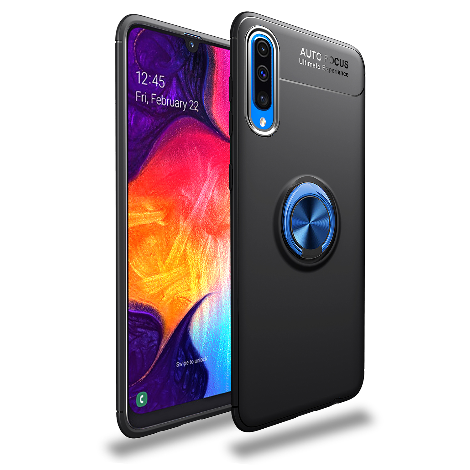 Case Samsung Galaxy A50 / A50s / A30s #เคสฝาหลัง LENUO Metal Ring Bracket TPU (แผ่นโลหะแบบ Built-in)