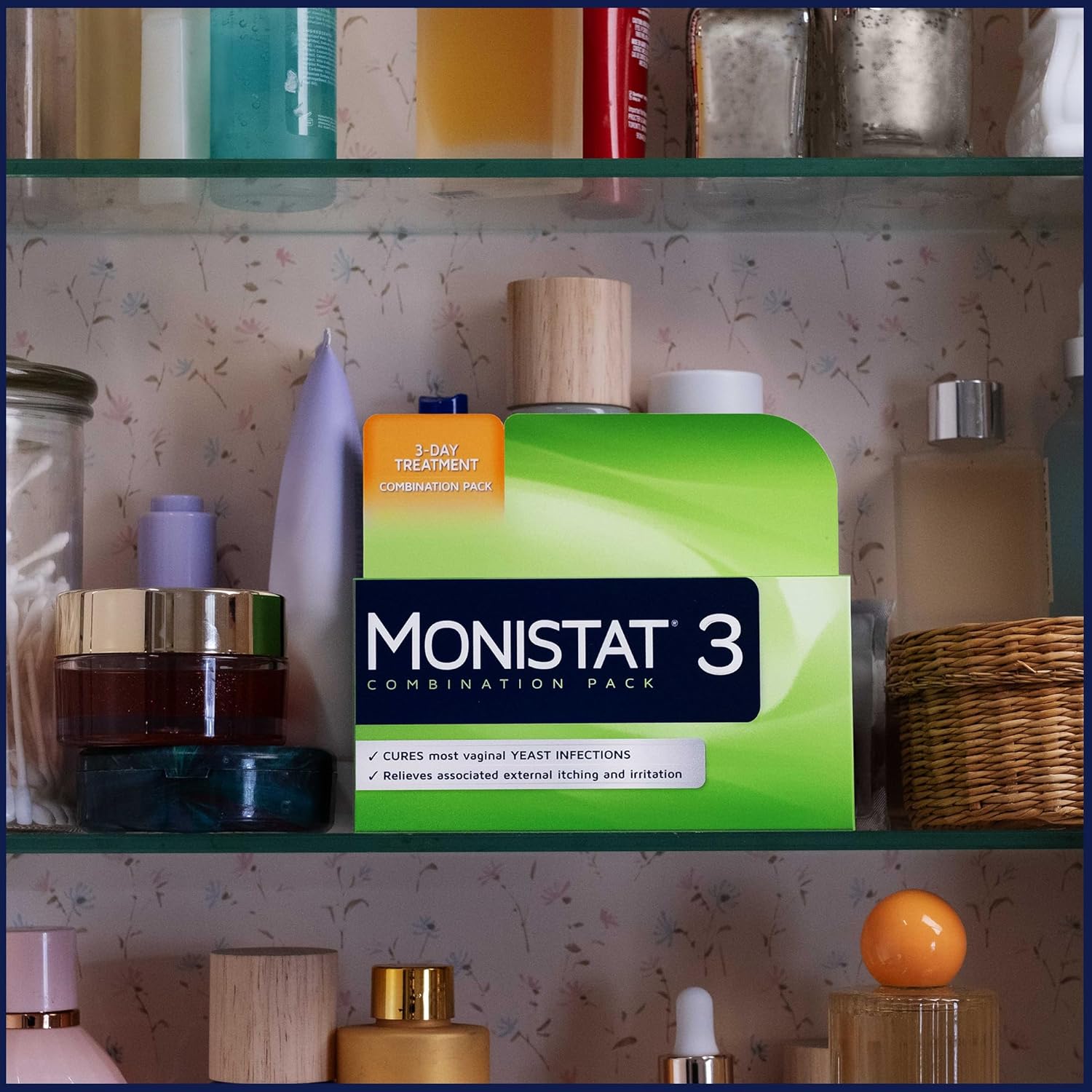 (Pre Order) Monistat® 3-Day Treatment Pre-Filled Cream Applicators Yeast Infection 3 Prefilled 5g (each) ครีมลดเชื้อราในช่องคลอด